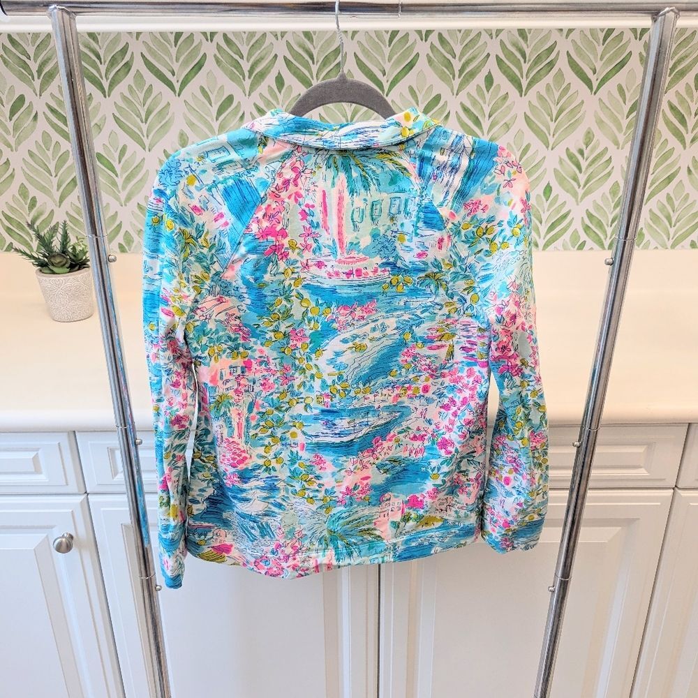 Lilly Pulitzer Skipper Popover Postcards From Positano Small Summer Preppy Chic - Picture 9 of 10